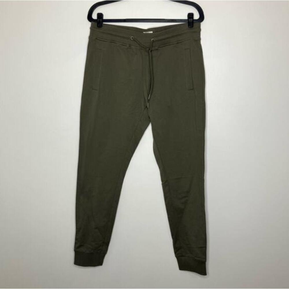NWT BREAD & BOXERS Lounge Pant Joggers Olive Green 100% Cotton L